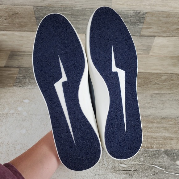 Wolf & Shepherd Cruise Men Mule Sz 12 M Dusty Blue White Suede Slip On Round Toe main image 7